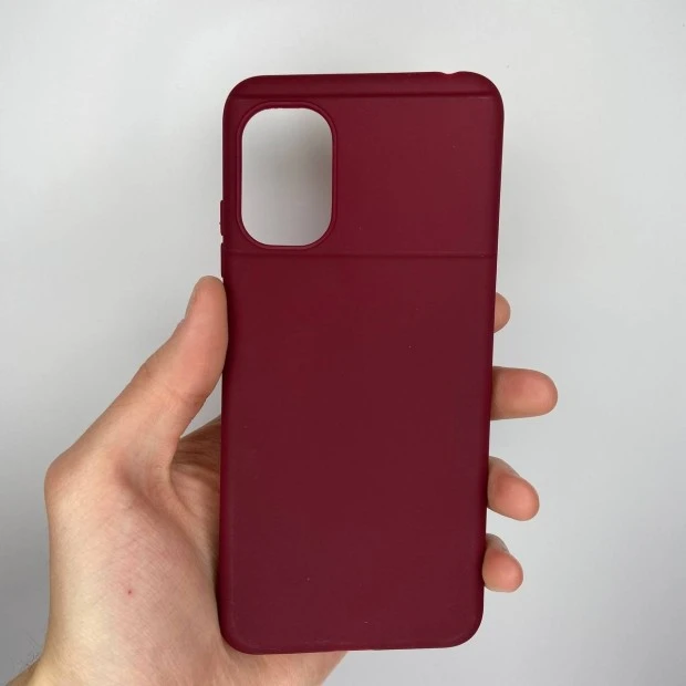 Силіконовий чохол iNavi Color для Xiaomi Poco M5 (Бордовий)