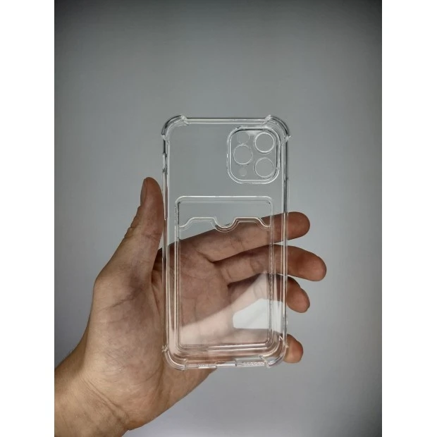 Силикон WS Card Case Apple iPhone 11 Pro (Прозрачный)