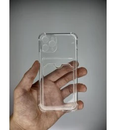 Силикон WS Card Case Apple iPhone 11 Pro (Прозрачный)
