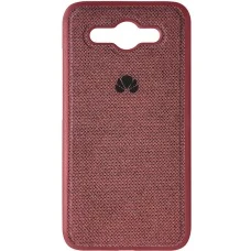 Силикон Textile Huawei Y3 (2017) (Бордовый)