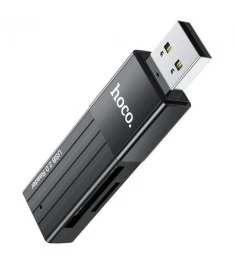 Переходник SD-Адаптер Card Reader Hoco HB20 USB3.0 2in1 (Чёрный) (Уценка) (1 Кат..