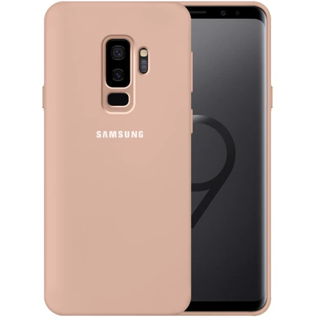 Силікон Original 360 Case Logo Samsung Galaxy S9 Plus (пудровим)