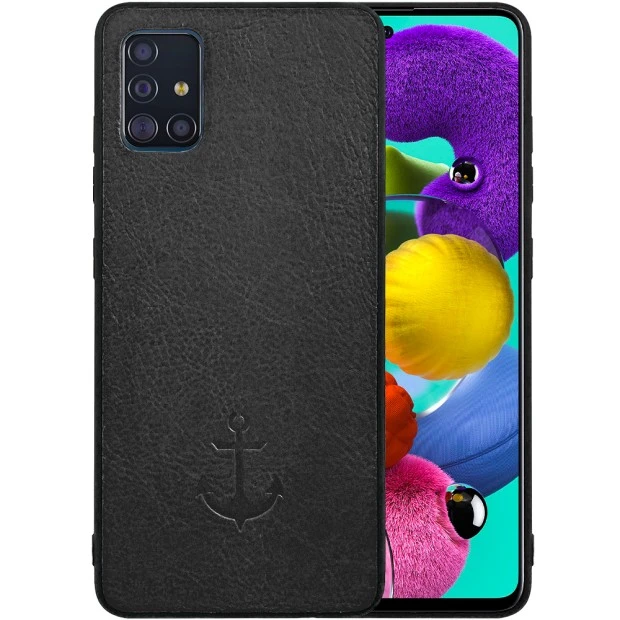 Накладка Anchor Leather Samsung Galaxy A51 (2020) (Чёрный)