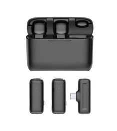 Бездротовий петличний мікрофон J13 Dual iPhone (Lightning) (Чорний)