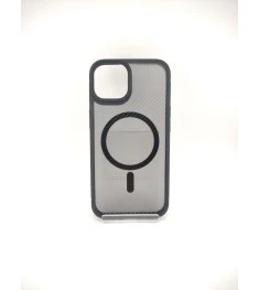 Чохол iPaky Carbon Clear with MagSafe для iPhone 14 (чорний)