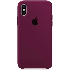 Силиконовый чехол Original Case Apple iPhone XS Max (57) Marsala