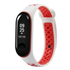 Ремешок Sport Xiaomi Mi Band 2 (Бело-красный)