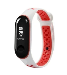 Ремешок Sport Xiaomi Mi Band 2 (Бело-красный)