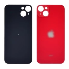Заднее стекло корпуса для Apple iPhone 14 Plus Product RED (красное) (Big Hole)