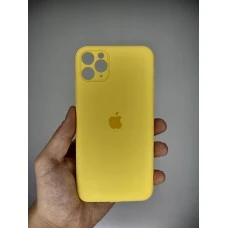 Силикон Original RoundCam Case Apple iPhone 11 Pro Max (63) Canary Yellow