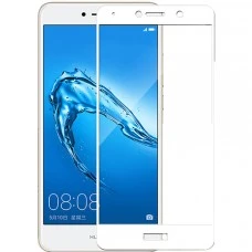 Стекло 5D Huawei Y7 (2017) White