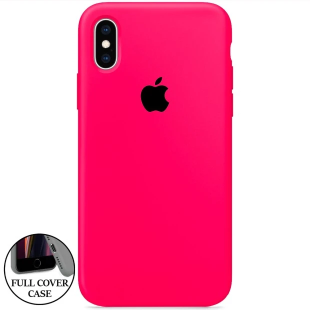 Силикон Original Round Case Apple iPhone XS Max (31) Barbie Pink