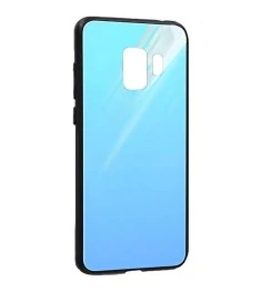 Накладка Glass Case Samsung Galaxy S9 Plus (голубой)