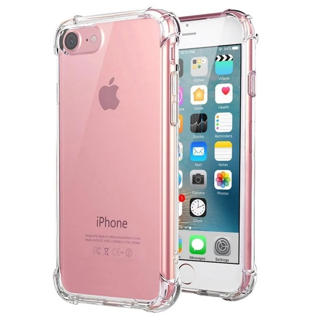 Силиконовый чехол 6D Apple iPhone 7 / 8 (Прозрачный)