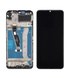 Дисплей для Huawei Y6P (2020) с чёрным тачскрином и корпусной рамкой