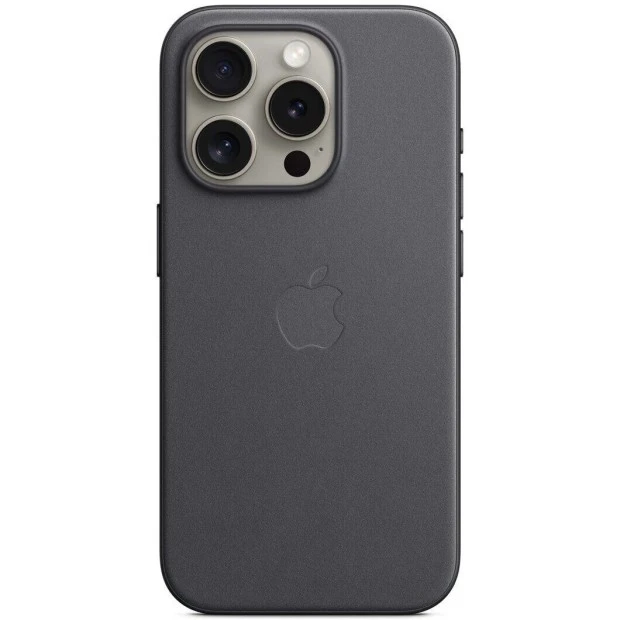 Чохол FineWoven з MagSafe для Apple iPhone 15 Pro (чорний) (оригінал)