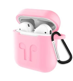 Чехол для наушников Full Silicone Case Apple AirPods (36) Candy Pink