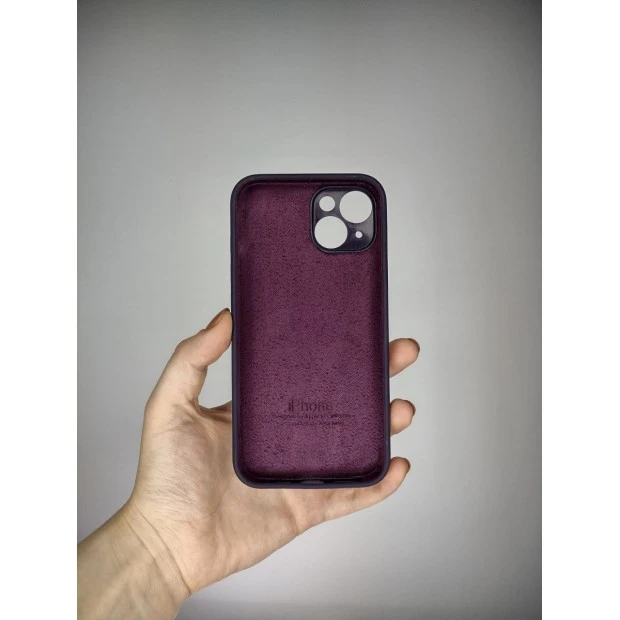 Силіконовий чохол Original RoundCam для Apple iPhone 14 (Баклажан)