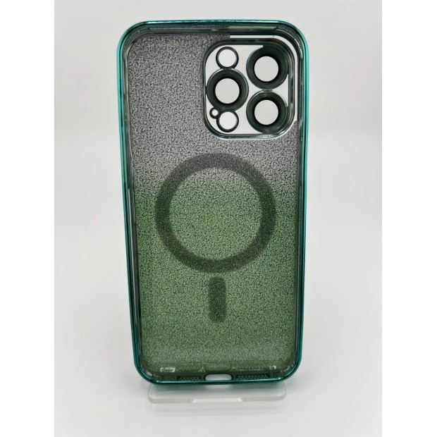 Чехол UMKU Glitter Shining with MagSafe Apple iPhone 15 Pro Max (Green)