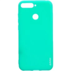 Силиконовый чехол Multicolor Huawei Y6 (2018) / Y6 Prime / 7a Pro (бирюзовый)
