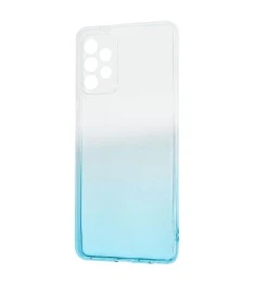 Силикон Gradient Design Samsung Galaxy A72 (2021) (Бело-бирюзовый)
