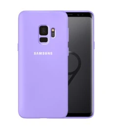 Силикон Original 360 Case Logo Samsung Galaxy S9 (Фиалковый)