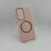 Накладка Metal Camera with MagSafe для Samsung Galaxy S24 (Персиковий)