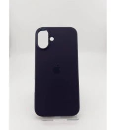 Силіконовий оригінальний чохол для Apple iPhone 16 Plus (72) баклажан.