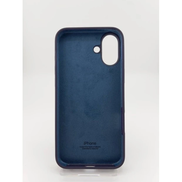 Силіконовий оригінальний чохол для Apple iPhone 16 Plus (72) баклажан.