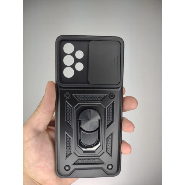 Чохол-накладка Ring Serge Armor Case для Samsung Galaxy A73 (ShutCam) (Чорний)