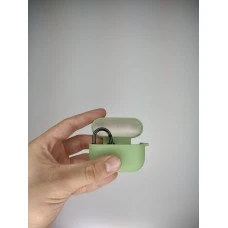 Чехол для наушников Full Silicone Case with Microfiber Apple AirPods Pro (Mint)
