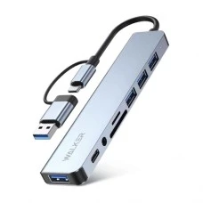 Переходник USB HUB Walker WHUB-53 8in1 (Type-C/USB 3.0)