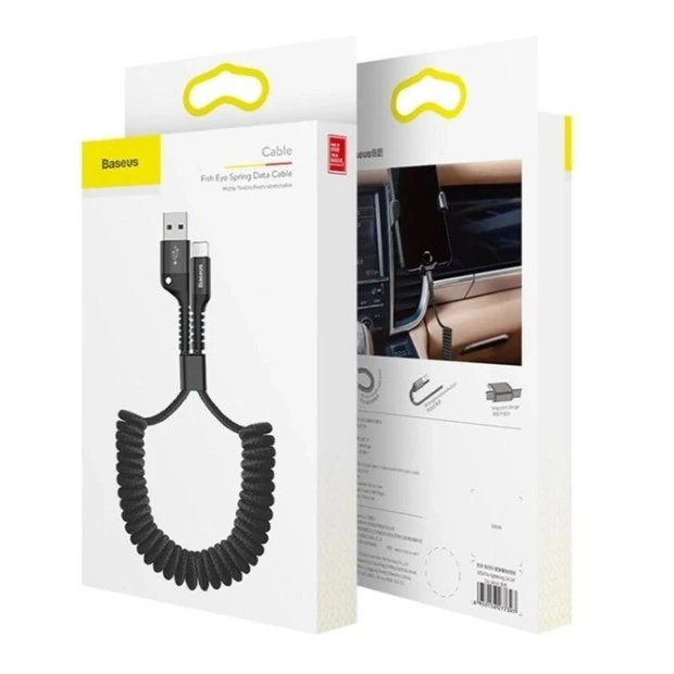 USB-кабель Baseus Eye Spring 2.0A (1m) (Lightning) (Чёрный) CATSR-01