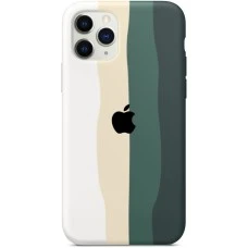 Силикон Rainbow Case Apple iPhone 11 Pro (Green)