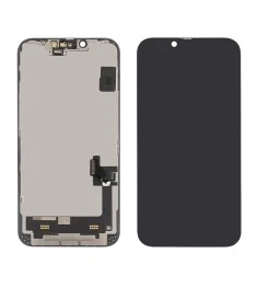 Дисплей для Apple iPhone 14 с чёрным тачскрином Original (переклееное стекло)