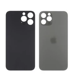 Заднее стекло корпуса для Apple iPhone 13 Pro Graphit (серое) маленький вырез по..