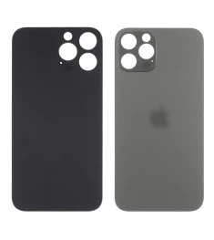 Заднее стекло корпуса для Apple iPhone 13 Pro Max Graphit (серое) маленький выре..