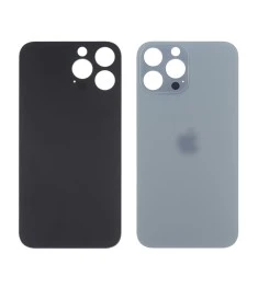 Заднее стекло корпуса для Apple iPhone 13 Pro Sierra Blue (синее) маленький выре..
