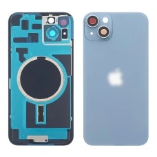 Заднее стекло корпуса для Apple iPhone 14 Plus Blue (синее) с рамкой и стеклом камеры