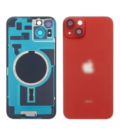 Заднее стекло корпуса для Apple iPhone 14 Plus Red (красное) с рамкой и стеклом ..