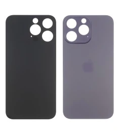 Заднее стекло корпуса для Apple iPhone 14 Pro Max Deep Purple (фиолетовое) мален..