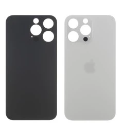 Заднее стекло корпуса для Apple iPhone 14 Pro Max Silver (белое) маленький вырез..