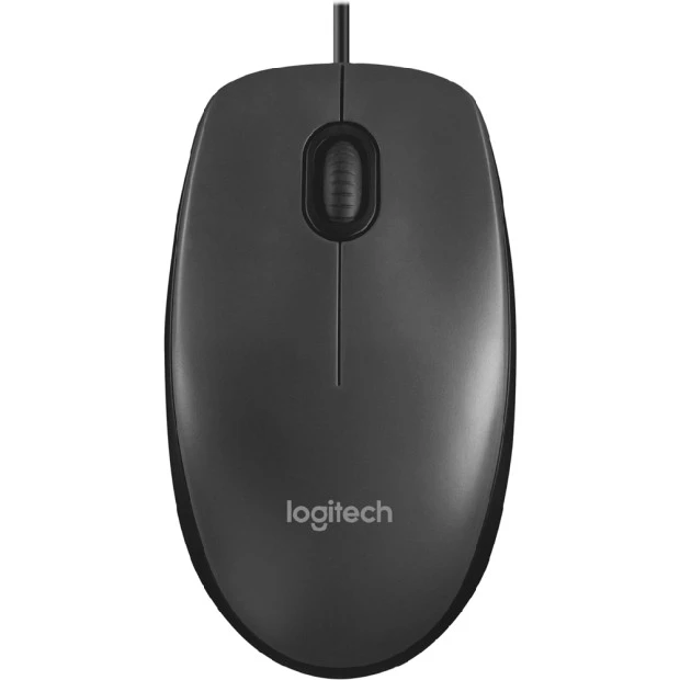 Мышь проводная Logitech M100r (Чёрный)