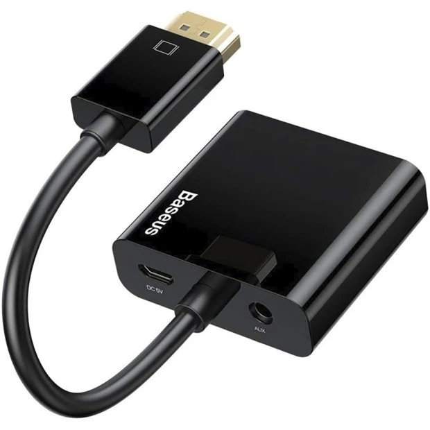 Переходник Baseus с HDMI 4K на VGA + Micro + DC3.5 (Адаптер - конвертер)
