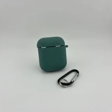 Чехол для наушников Full Silicone Case with Microfiber Apple AirPods (66) Malahit