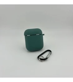 Чохол для навушників Full Silicone Case with Microfiber Apple AirPods (66) Малах..