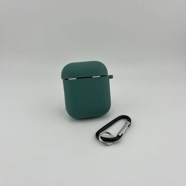Чехол для наушников Full Silicone Case with Microfiber Apple AirPods (66) Malahit