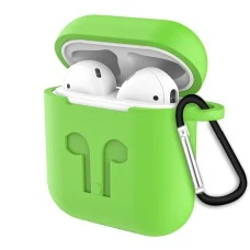 Чохол для навушників Full Silicone Case Apple AirPods (27) трав'яний зелений