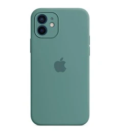 Силикон Original RoundCam Case Apple iPhone 12 (55) Blackish Green