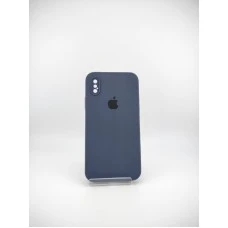 Силикон Original Square RoundCam Case Apple iPhone X / XS (09) Midnight Blue